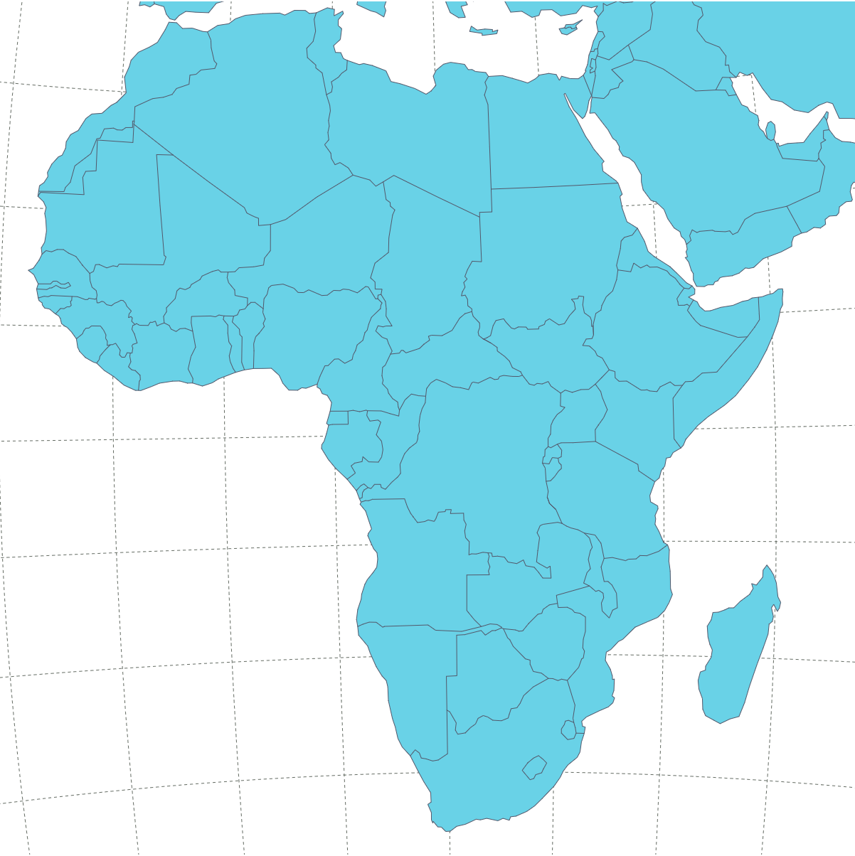 Africa (25+ areas)