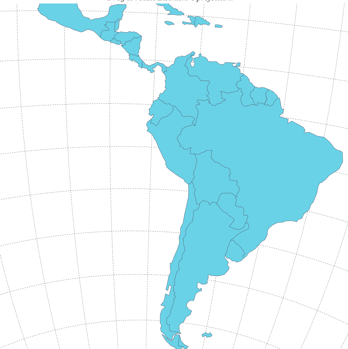 South America (15+ areas)