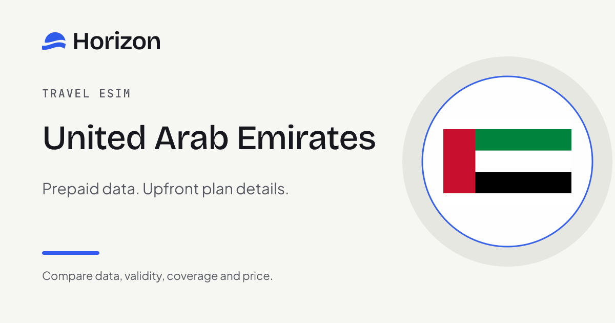 UAE eSIM comparison: Dubai stopover or longer stay?